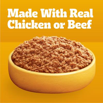 Show full view: Pedigree Chopped Ground Dinner Variety Pack Adult Wet Dog Food, 3.5-oz pouch, bundle of 60  slide 9 of 11