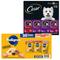 Show in main carousel: Pedigree Chopped Ground Dinner Variety Pack Wet Food + Cesar Classic Loaf in Sauce Beef Recipe, Filet Mignon, Grilled Chicken, & Porterhouse Steak Flavors Variety Pack Dog Food slide 1 of 9