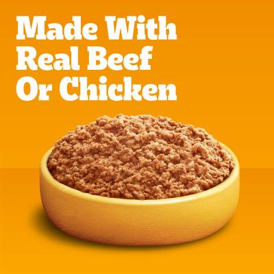 Show full view: Pedigree Chopped Ground Dinner Variety Pack with Filet Mignon & Beef + Variety Pack with Beef & Chicken Canned Dog Food slide 9 of 10