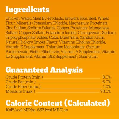 Show full view: Pedigree Chopped Ground Dinner with Beef Adult Canned Wet Dog Food, 22-oz can, bundle of 24  slide 7 of 11