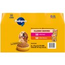 Pedigree Chopped Ground Dinner with Chicken & Beef Adult Canned Wet Dog Food Variety Pack, 13.2-oz, case of 24