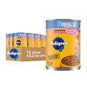 Pedigree Chopped Ground Dinner with Chicken & Beef Puppy Canned Wet Dog Food, 13.2-oz can, case of 12