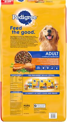 Show full view: Pedigree Chopped Meaty Ground Dinner with Hearty Chicken Wet Food + Complete Nutrition Roasted Chicken, Rice & Vegetable Flavor Dry Dog Food slide 7 of 9