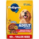 Pedigree Complete Nutrition Grilled Steak & Vegetable Flavor Dog Kibble Adult Dry Dog Food, 40-lb bag