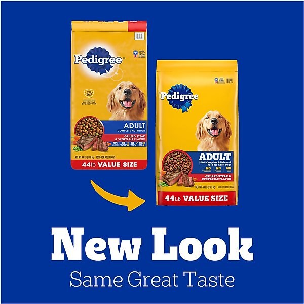Pedigree Complete Nutrition Grilled Steak & Vegetable Flavor Dog Kibble Adult Dry Dog Food
