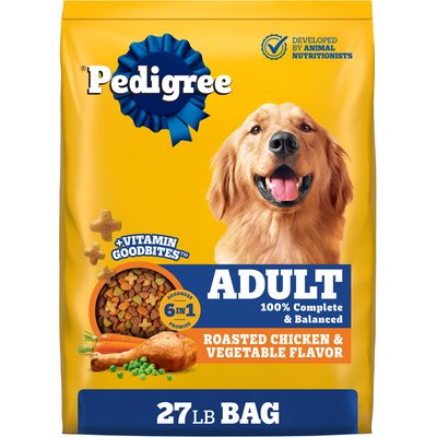 Pedigree Pedigree Complete Nutrition Roasted Chicken & Vegetable Flavor Dog Kibble Adult Dry Dog Food, 27-lb bag