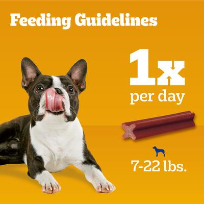 Show full view: Pedigree Dentastix Bacon Flavor Dental Treats for Toy & Small Dogs, 9.6-oz pouch, 40 count slide 8 of 11