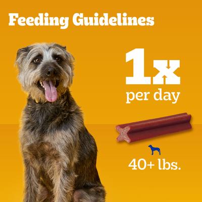 Show full view: Pedigree Dentastix Bacon Flavor Large Dental Dog Treats, 40 count slide 8 of 12