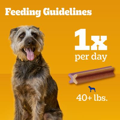 Show full view: Pedigree Dentastix Dual Flavored Bacon & Chicken Flavored Large Dental Dog Treats, 32 count slide 8 of 11