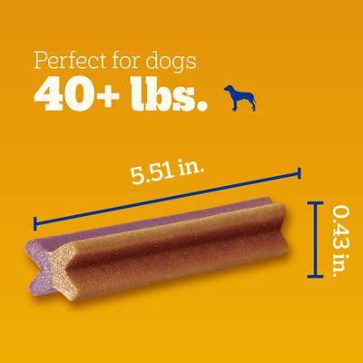 Show full view: Pedigree Dentastix Dual Flavored Bacon & Chicken Flavored Large Dental Dog Treats, 32 count slide 4 of 11