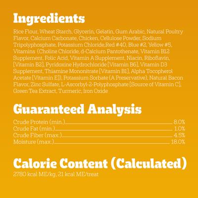 Show full view: Pedigree Dentastix Dual Flavored Bacon & Chicken Flavored Mini Dental Dog Treats, 84 count slide 7 of 11