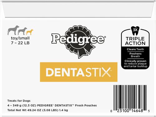 Show full view: Pedigree Dentastix Fresh Mint Flavored Mini Dental Dog Treats, 204 count slide 3 of 12