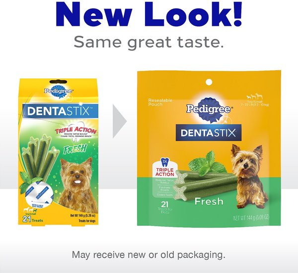 Pedigree Dentastix Dental Dog Treats – Large Dog, Mint & Bacon, 40ct, 33.2 Oz, Oral Care