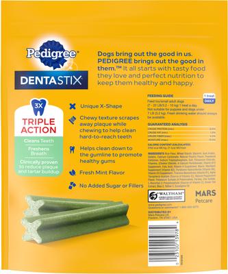 Show full view: Pedigree Dentastix Fresh Mint Flavored Mini Dental Dog Treats, 51 count slide 4 of 12