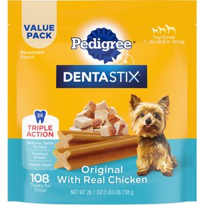 Pedigree Dentastix Mini Original Chicken Flavor Dental Dog Treats, 108 count