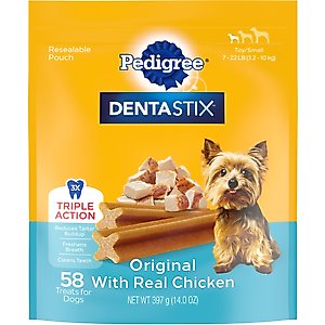 Pedigree Dentastix Mini Original Chicken Flavor Dental Dog Treats, 58 count
