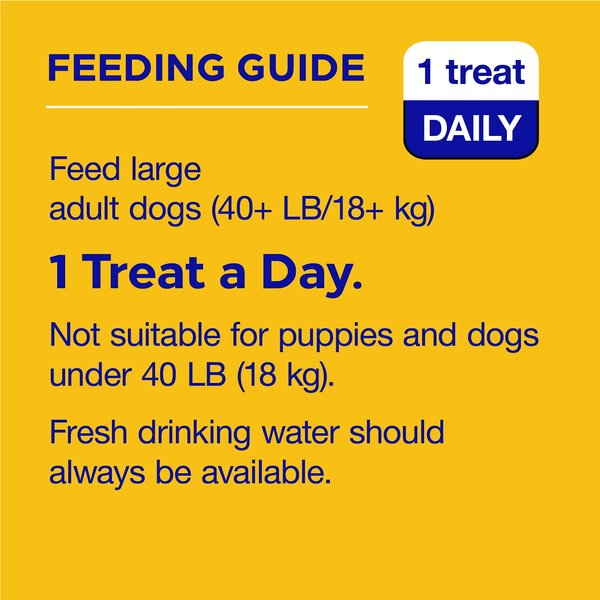 Show full view: Pedigree Dentastix Large Original Chicken, Beef Flavor & Fresh Mint Flavor Variety Pack Dental Dog Treats, 51 count slide 7 of 12