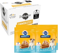 Pedigree Dentastix Small/Medium Original Chicken Flavor Dental Dog Treats, 100 count