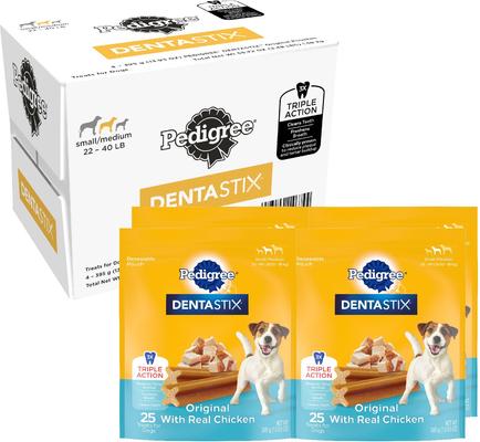 Show full view: Pedigree Dentastix Small/Medium Original Chicken Flavor Dental Dog Treats, 100 count slide 1 of 12