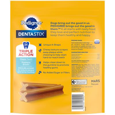 Show full view: Pedigree Dentastix Small/Medium Original Chicken Flavor Dental Dog Treats, 25 count slide 4 of 12