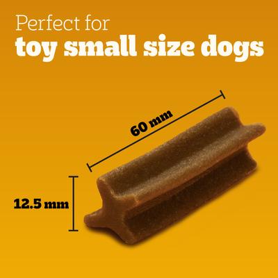 Show full view: Pedigree Dentastix Toy Grain-Free Original Chicken, Beef Flavor, & Fresh Mint Variety Pack Small Breed Dental Dog Treats, 157 count slide 5 of 11