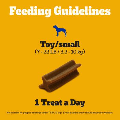 Show full view: Pedigree Dentastix Toy Grain-Free Original Chicken, Beef Flavor, & Fresh Mint Variety Pack Small Breed Dental Dog Treats, 157 count slide 8 of 11