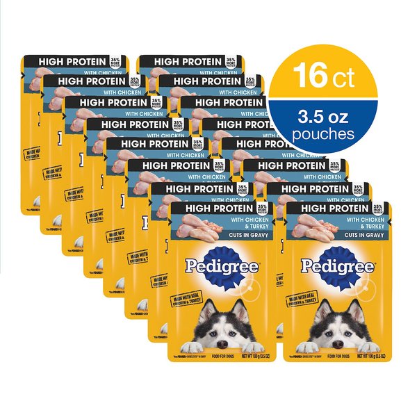 Pedigree High Protein Chicken & Turkey Cuts in Gravy Adult Dog Wet Food
