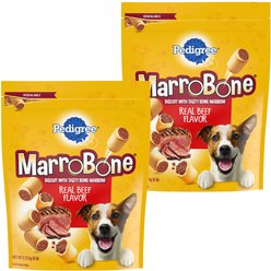 Pedigree Marrobone Real Beef Flavor Biscuit Dog Treats, 12-lb bundle