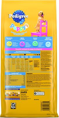 Show full view: Pedigree Puppy Growth & Protection Chicken & Vegetable Flavor Dry Dog Food, 3.5-lb bag slide 3 of 12