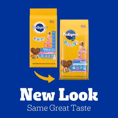 Show full view: Pedigree Puppy Growth & Protection Chicken & Vegetable Flavor Dry Dog Food, 3.5-lb bag slide 4 of 12