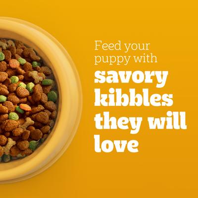 Show full view: Pedigree Puppy Growth & Protection Grilled Steak & Vegetable Flavor Dry Dog Food, 3.5-lb bag slide 5 of 11