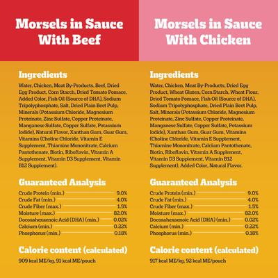 Show full view: Pedigree Puppy Variety Pack Wet Dog Food, 3.5-oz pouch, pack of 36  slide 6 of 8