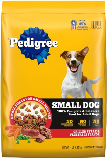 Pedigree Small Dog Adult Steak and Vegetable Dry Dog Food