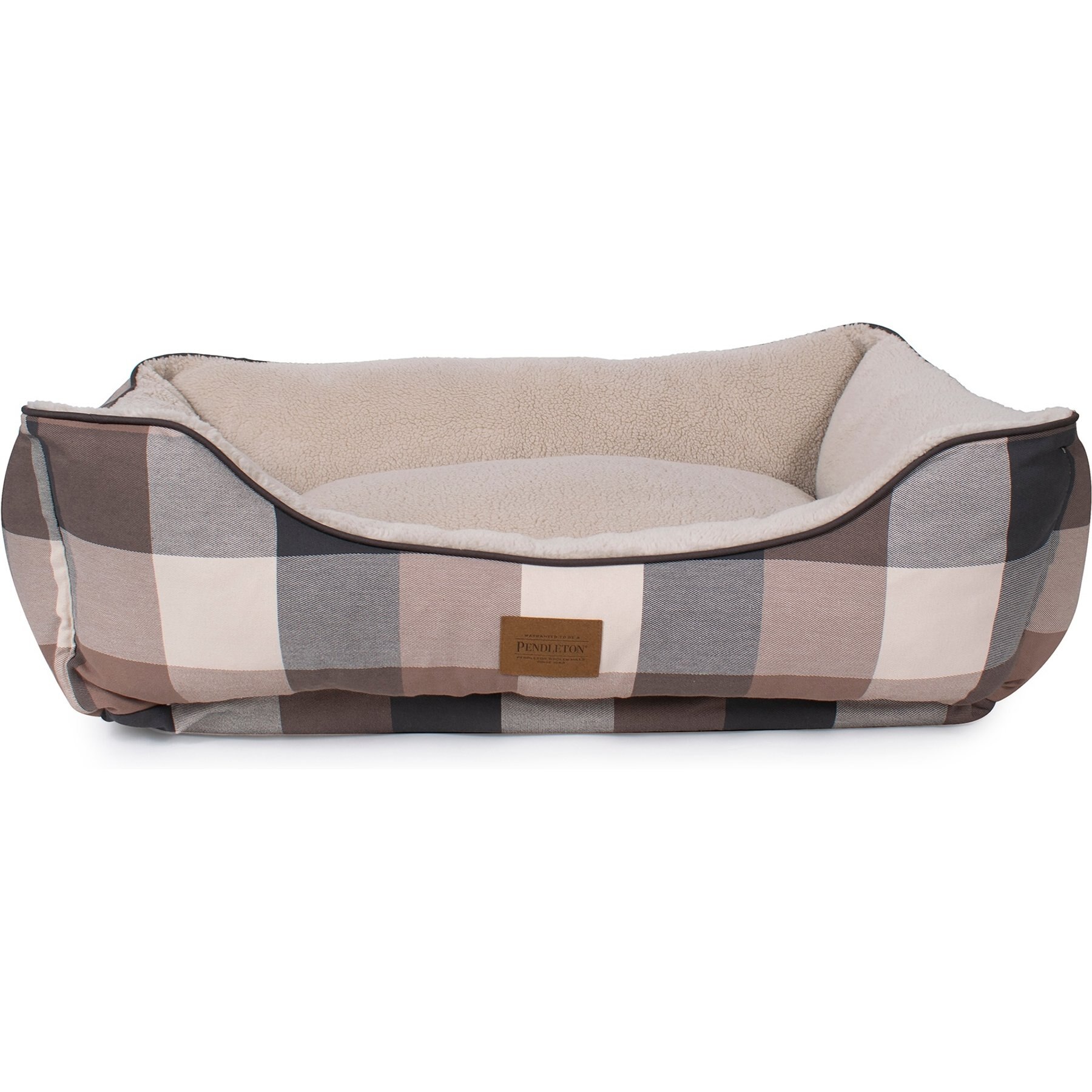 Pendleton Block Plaid Kuddler Dog Bed, Block Plaid, Large: 36 x 27 x 10-in
