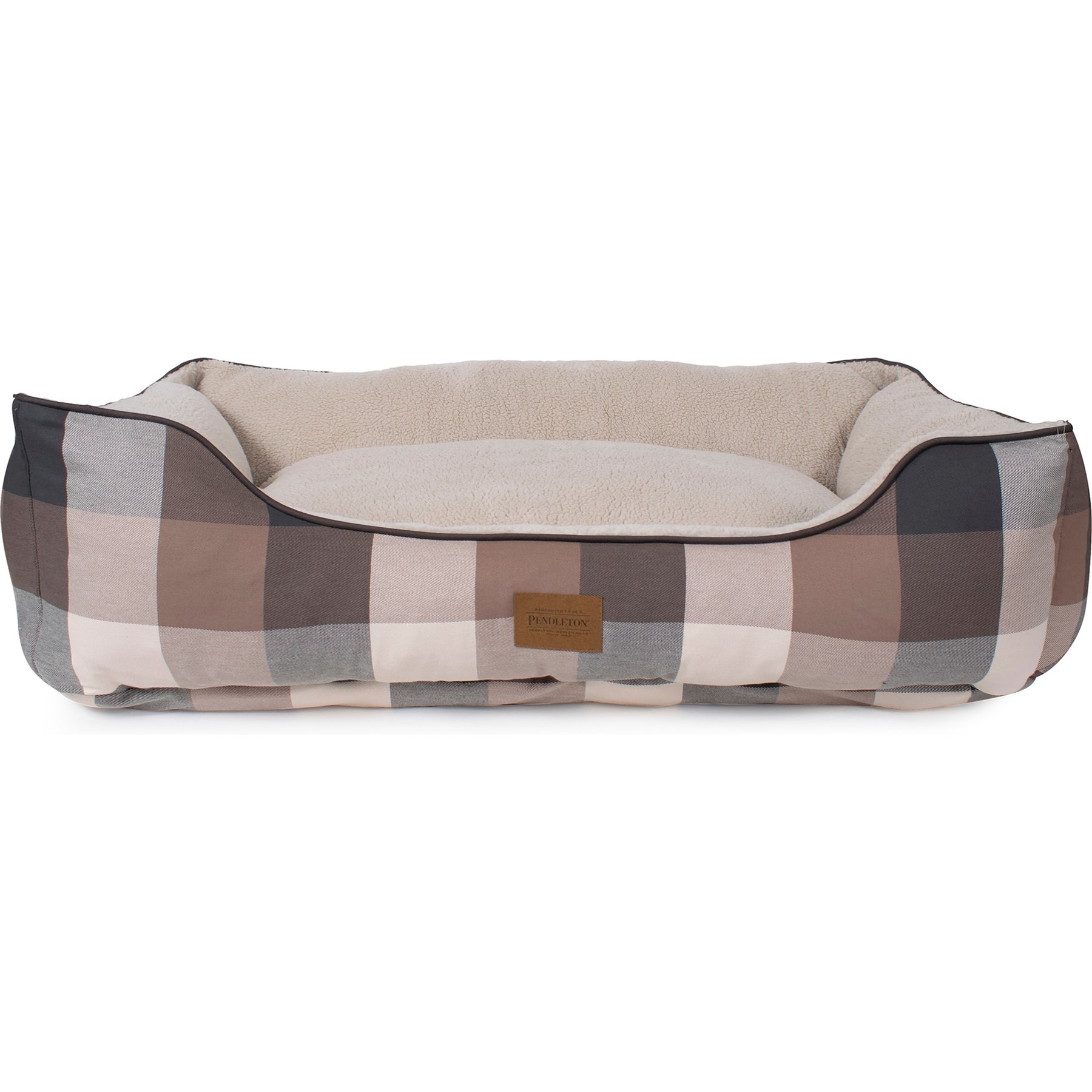Pendleton Block Plaid Kuddler Dog Bed, Block Plaid, X-Large: 42 x 30 x 10.5-in