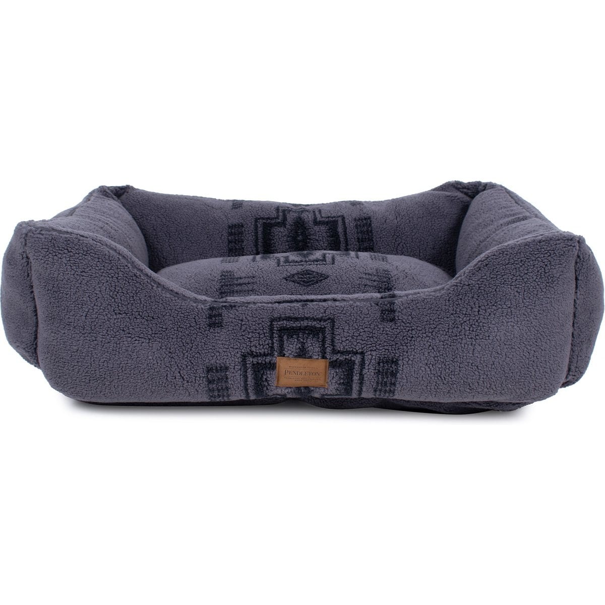 Pendleton Harding Tonal Berber Kuddler Dog Bed, Gray, Large: 36 x 27 x 10-in