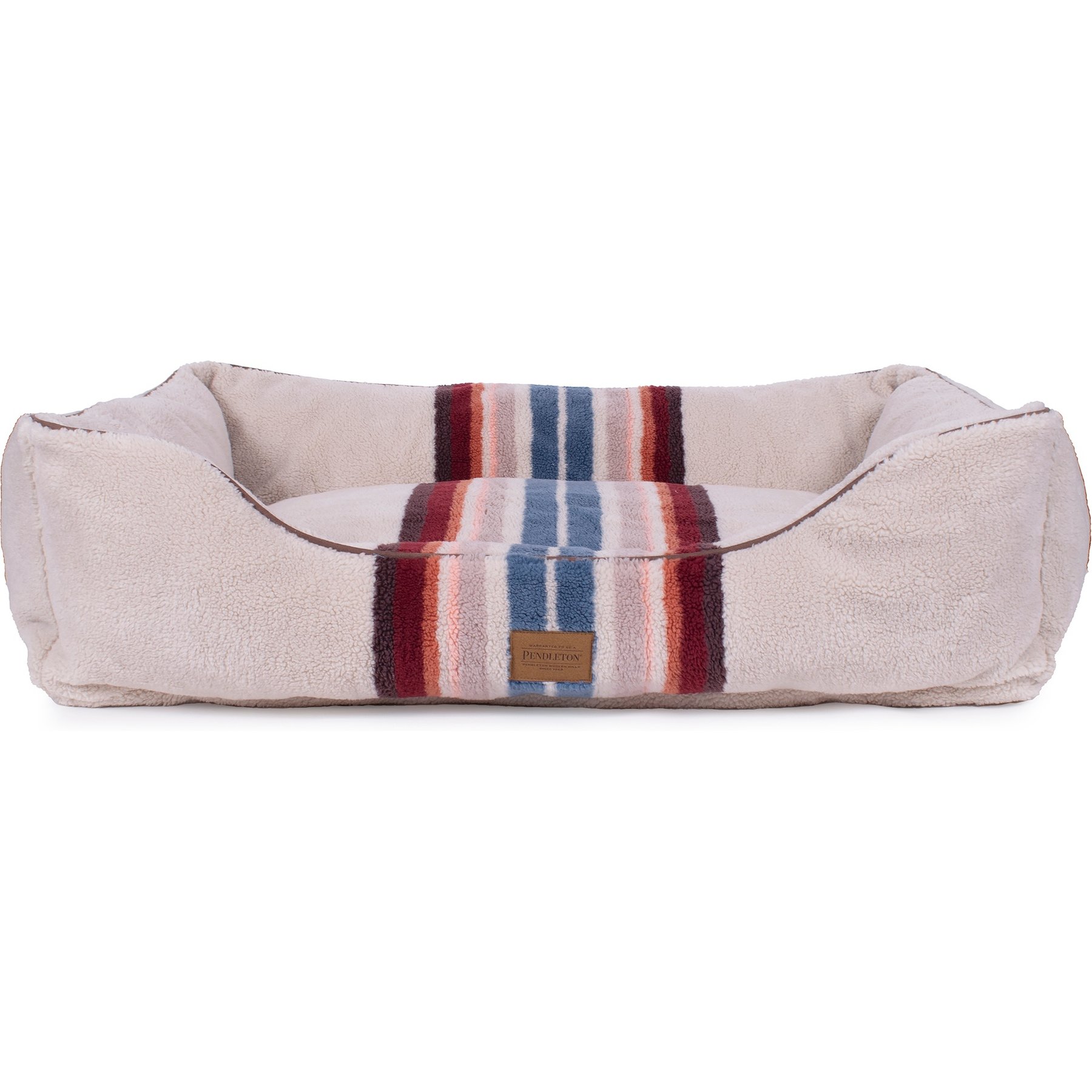 Pendleton Serape Rosewood Berber Kuddler Dog Bed, Serape Rosewood, X-Large: 42 x 30 x 10.5-in
