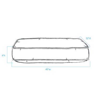 Show full view: Pendleton Serape Rosewood Berber Pet Napper Dog Bed, Serape Rosewood, Large slide 9 of 9