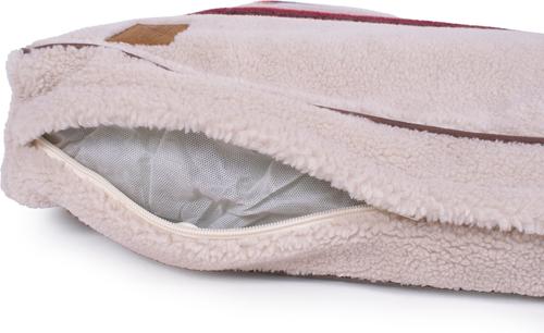 Show full view: Pendleton Serape Rosewood Berber Pet Napper Dog Bed, Serape Rosewood, Medium slide 7 of 9