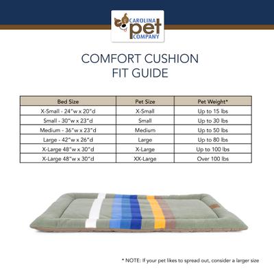 Show full view: Pendleton Vintage Camp Comfort Cushion Pillow Dog Bed, Lake, Small slide 2 of 10
