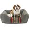 Show in main carousel: Pendleton Vintage Camp Kuddler Bolster Dog Bed with Removable Cover, Heather Green, Medium slide 1 of 8