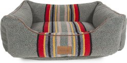 Pendleton Vintage Camp Kuddler Bolster Dog Bed with Removable Cover, Heather Green, X-Large