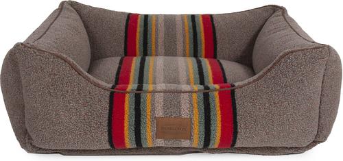 Show full view: Pendleton Vintage Camp Kuddler Bolster Dog Bed with Removable Cover, Umber, Medium slide 1 of 7