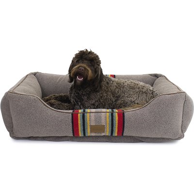Pendleton Pendleton Vintage Camp Kuddler Bolster Dog Bed with Removable Cover, Umber, X-Large: 42 x 30 x 10.5-in