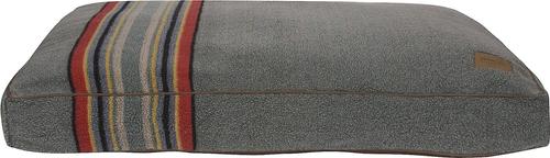 Show full view: Pendleton Yakima Camp Pillow Dog Bed with Removable Cover, Heather Green, Large slide 3 of 6