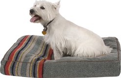 Pendleton Yakima Camp Pillow Dog Bed with Removable Cover, Heather Green, Small