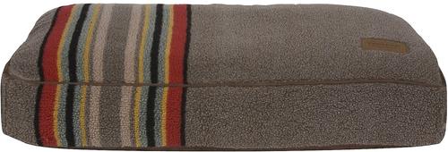 Show full view: Pendleton Yakima Camp Pillow Dog Bed with Removable Cover, Umber, Medium slide 3 of 6