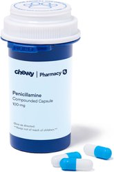 Penicillamine Compounded Capsule, 100 mg, 30 capsules for Veterinary use slide 1 of 3