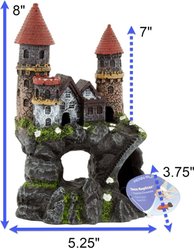 Penn-Plax Age-of-Magic Enchanted Castle Aquarium Decoration Fish Ornament, Medium slide 2 of 8