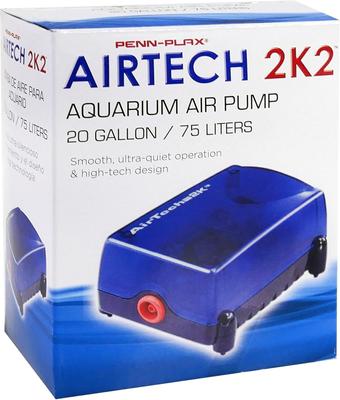 Show full view: Penn-Plax Air-Tech 2K2 Aquarium Air Pump, 20-gal slide 4 of 9